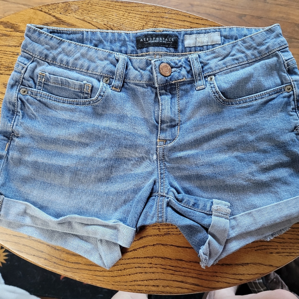Aeropostale blue jean shorts sz.4